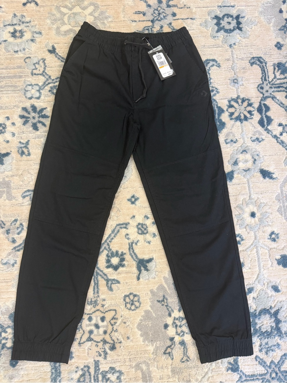 Converse Men's Black Jogger pants with Drawstring NWT Size Small $60